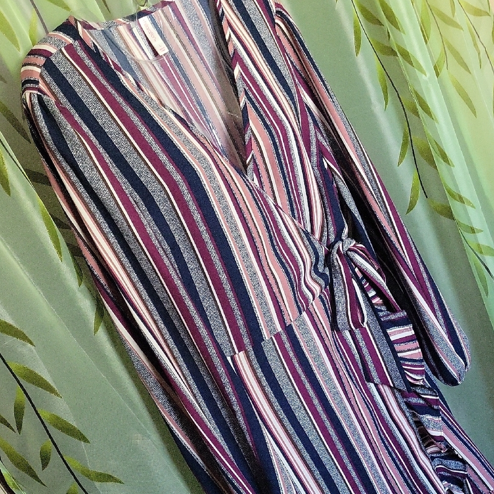 Xhilaration Striped Dress - Blue, Pink, White